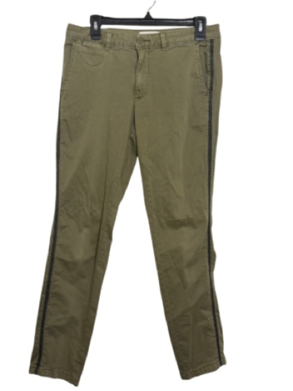 CHINO by Anthropologie Army Green Classic Relaxed Style Preppy Pants Size 28